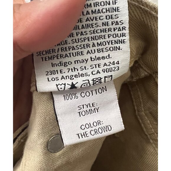 Boyish The Tommy Tan The Crowd High Rise Button Fly Rigid Straight Jeans Size 24 - Picture 8 of 9